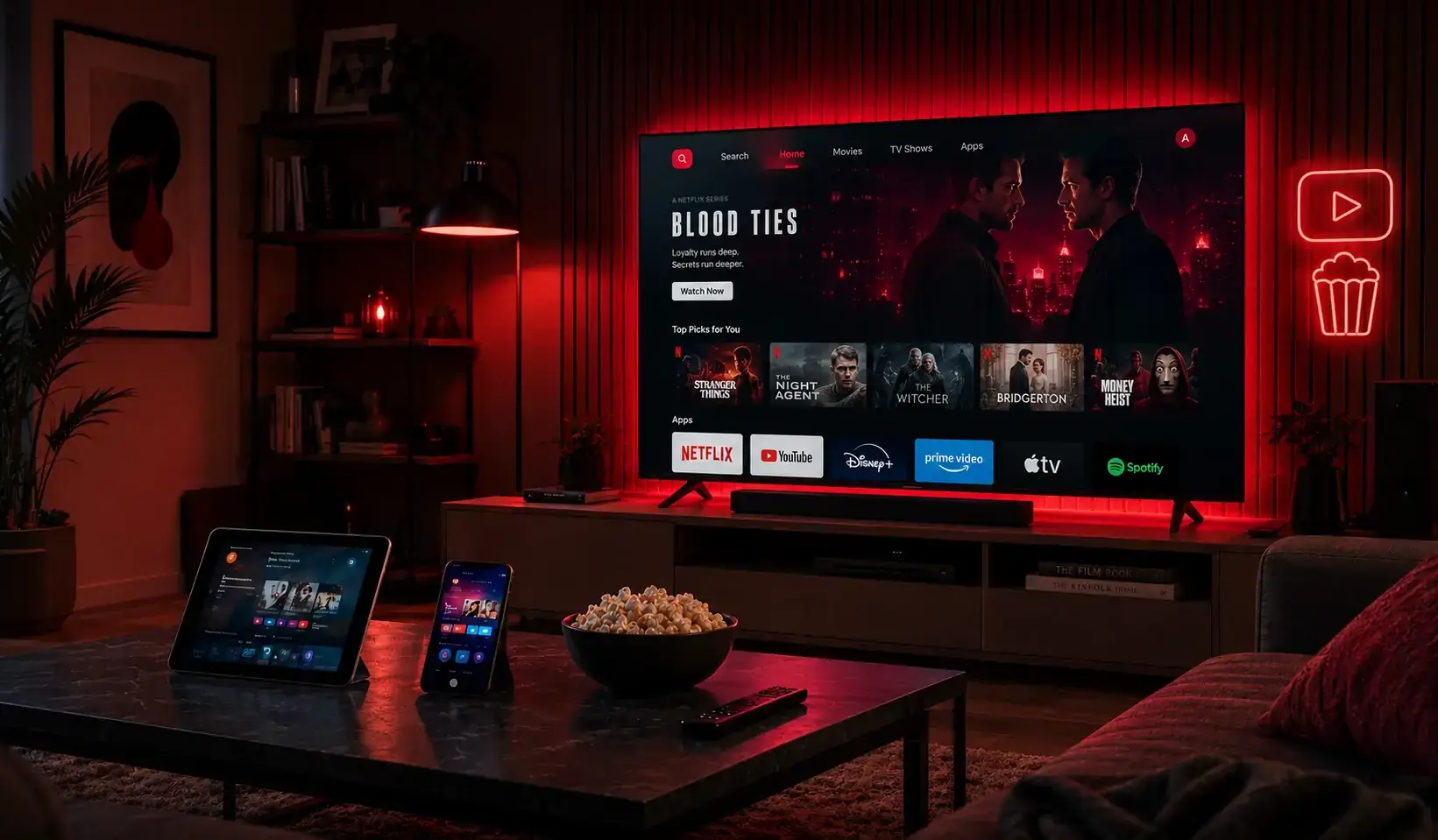 Smart TV con servicio IPTV Fútbol España en alta definición