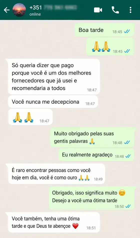 Reseña de cliente por WhatsApp sobre IPTV Fútbol España